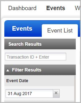 Web Application Firewall Event List enhancements You can now use the filters on the WAF Event List tab with better