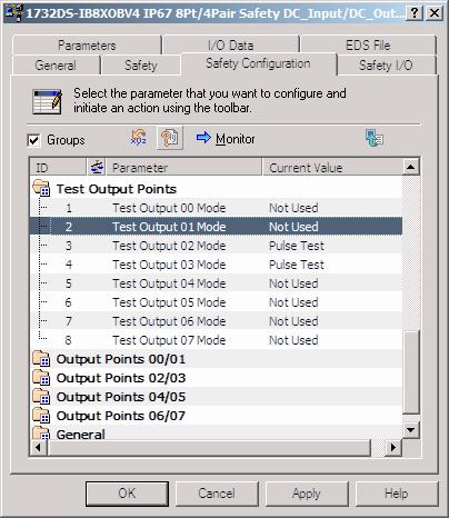 8 12. Select Pulse Test from the Current Value pull-down menu. 13. Scroll down and double-click Output Points 02/03. The TLS3-GD2 solenoid is connected to output points two and three.