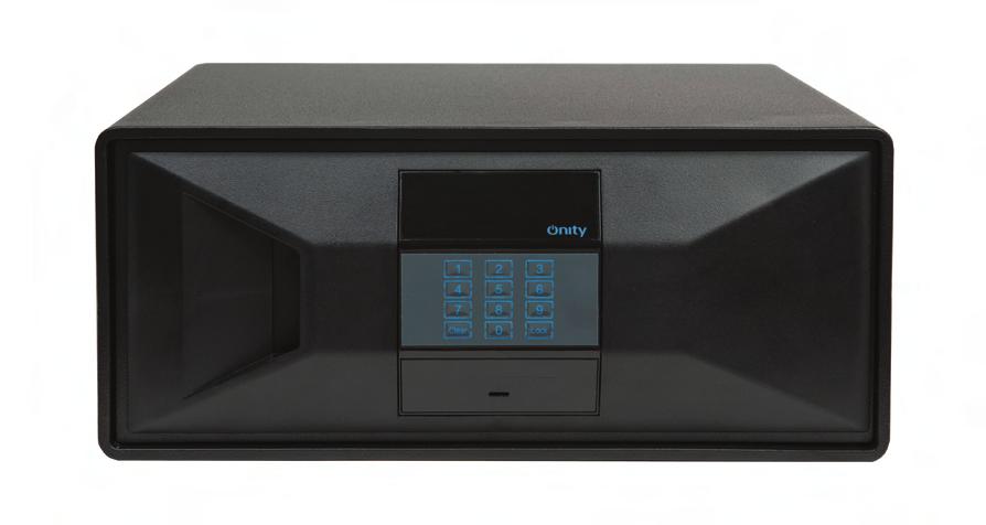 OS500 Safe The OS500 safe combines Onity s popular benefits and features with a sleek modern design. Benefits User friendly Programmable shut down mode Added security for your guests Onity 2017.