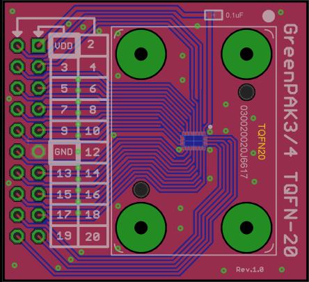- Inverted Buffered LED (with high impedance input); This option can be enabled in GreenPAK3 Designer. 3.2.6.