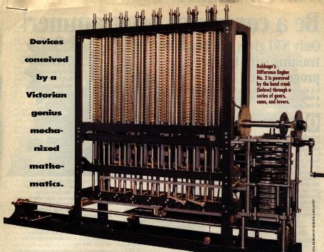 Charles Babbageʼs mechanical computer