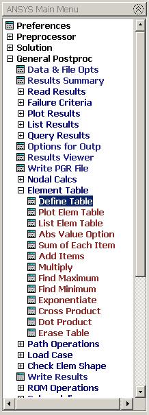 Example Element Table Press Add to