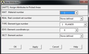 In Size Controls choose Areas and click SET.