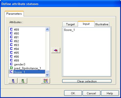 We insert again the DEFINE STATUS component using the toolbar shortcut and we set the adequate parameters.