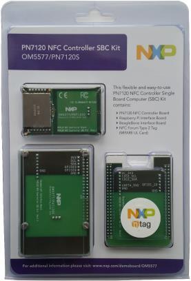 PN7120 controller SBC and NTAG I2C demo kits OM5577/PN7120S and OM5569
