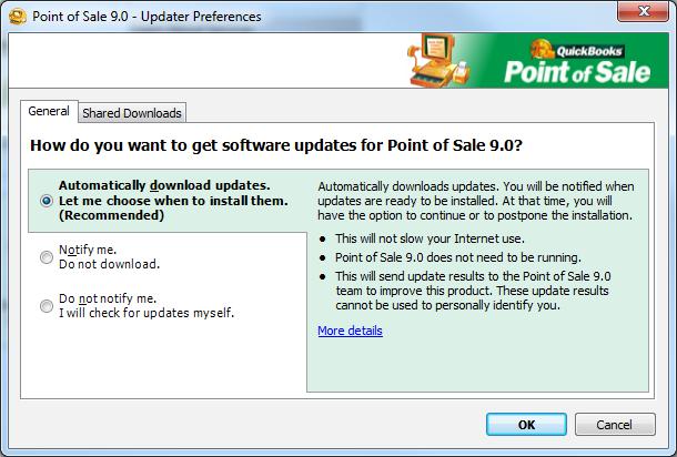Point of Sale Updates Updates to this version of Point of Sale are released periodically to add or enhance functionality and to fix identified defects.