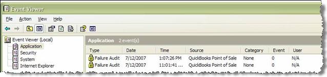 To check the Windows Event log: 1. From the Windows Control Panel, select Administrative Tools and then Event Viewer. 2.