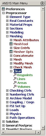 Meshing - Clear Deletes nodes and area elements associated