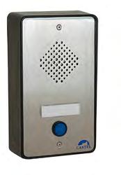 DIGITAL AND ANALOG INTERCOM SLAVE STATIONS - PC/PCX RANGE (continued) PI Waterproof 1 call button slave station REF 460.