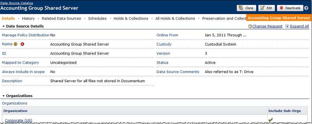 The Data Source Catalog IBM Atlas Suite Users Guide: Data Source Definition 2.
