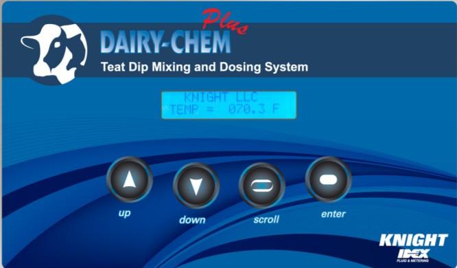 Programming Precise and reliable automatic teat dip blending made possible by patent pending flow meter and smart control software.