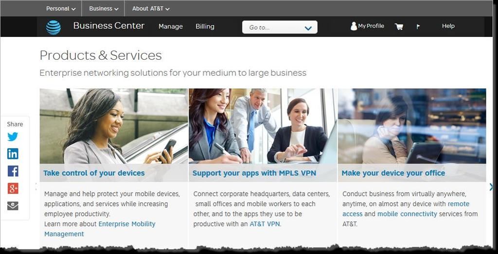 AT&T BusinessDirect Resources