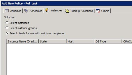 Configuring backup policies for snapshots and snapshot replication About Oracle support for Replication Director 156 Oracle Intelligent Policy method Script-
