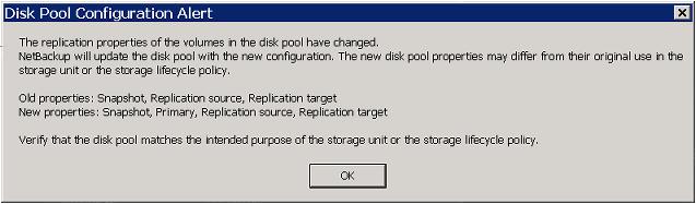 Configuring disk pools for snapshot and replication How to resolve snapshot disk volume changes 79 Table 7-2 Refresh outcomes (continued) Outcome The replication properties of all of the volumes