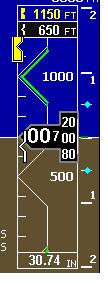 Holding the knob down for two seconds will sync the airspeed bug to the current airspeed.