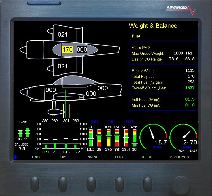 volume for fuel. The Weight & Balance settings are controlled by the files: AIRCRAFT.AFD Stations, Weights, Screen Location AIRCRAFT.AFB Standard.BMP of the aircraft picture.