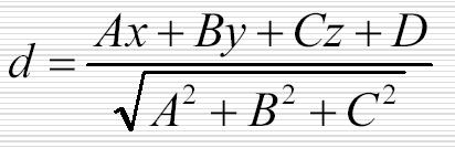 Ax+By+Cz+D=0 Plane Equation And (A, B, C) means the normal vector so, given points P 1, P 2, and P 3 on the plane