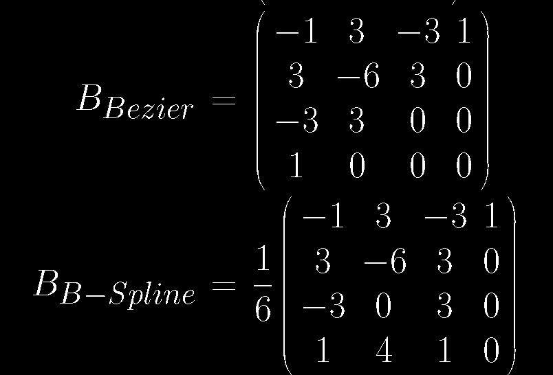 Bezier is no he same as Bspline Bu we can conver beween he curves using he basis funcions: NURBS (generalized BSplines) BSpline: uniform cubic BSpline NURBS: Non-Uniform Raional BSpline non-uniform =