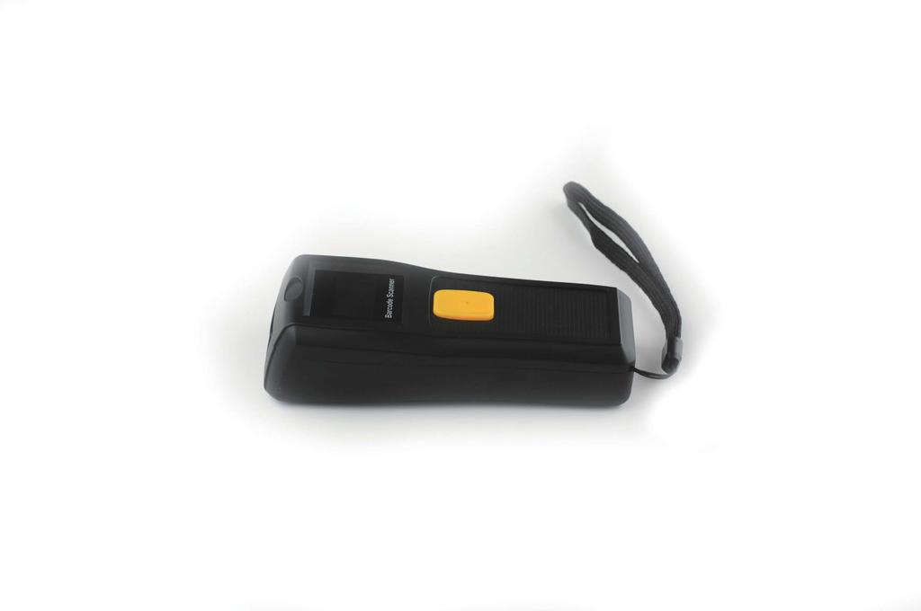 It is a wireless barcode reader, the reader works together with a receiver which connected with computer, the reader and the receiver communicate