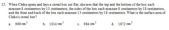 Correct Answer: C Math 6 Notes