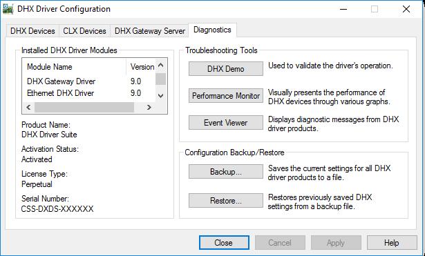 Event Viewer During startup and operation, the DHX drivers may detect problems or other significant events.
