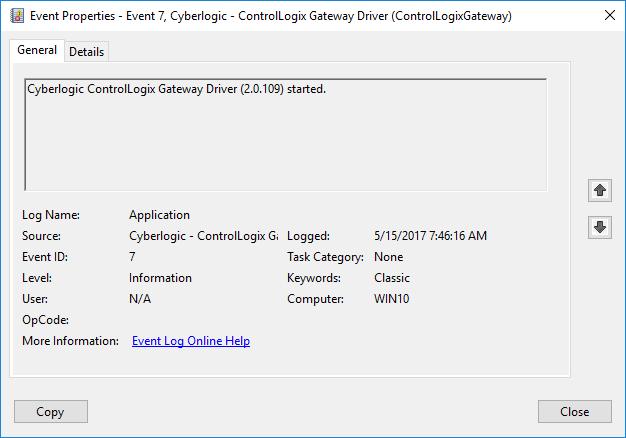 2. If you are looking for entries relating to the DHX Driver, select WindowsLogs\System from the Event Viewer tree.