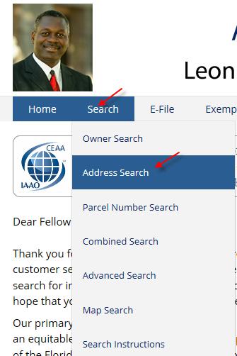 Searching for a Permit while on the Property Appraisers Website You can get a list of permits on an Address or Parcel or for an Owner from the Accela Citizens Access site by doing a search while on