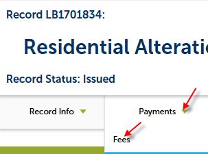 Viewing the Payments Section For logged in registered