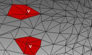 represents the curvature of the 1-ring vertex neighborhood.