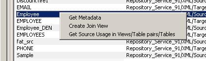 Using the Create Join View dialog specifically available to flatten XML sources/targets. This example explains how to do create a join view using the Create Join View dialog.