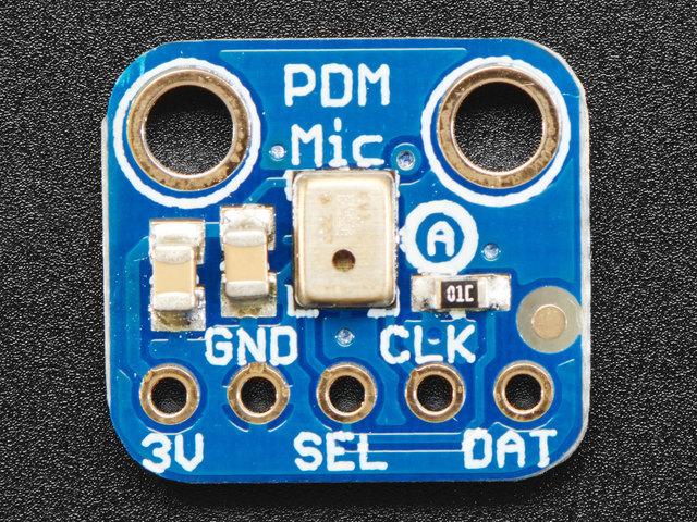Pinouts These mics are very simple! 3V - This is the power input pin, this powers the chip directly. Use a quiet power supply pin if available. (The chip supports 1.8-3.