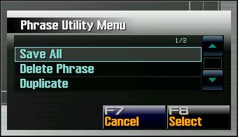 You can use F5 (Delete) to erase the current character, and F6 (Insert) to insert a new character location in front of the currently selected character.
