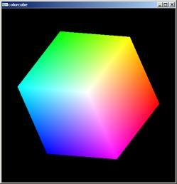 Smooth Color in OpenGL Default is smooth shading - OpenGL interpolates vertex colors across visible