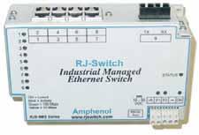 RJ SWITCH NEW ROHS offers a full range of Rugged Ethernet switches for industrial use. These switches are specifically designed for industrial applications where Real-Time is a key requirement.