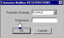 6. Follow the immediately preceding steps (1-5) to create a Play Prompt mailbox for DOWNTOWN. This mailbox is referenced in the Key 2 Mailbox field of the Menu Mailbox window.