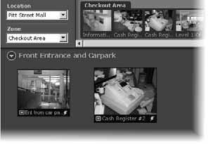 Video Window States Video Window Properties include: Title bar - indicates name of camera, live or recorded viewing. Video display - displays live or recorded information.