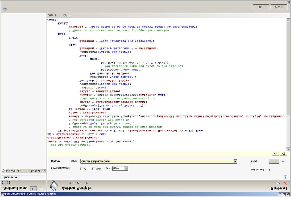 FIGuRE 2: SamPLE MES CustOm CODE ALL-IN-ONE When executing the whole script in WindowViewer within
