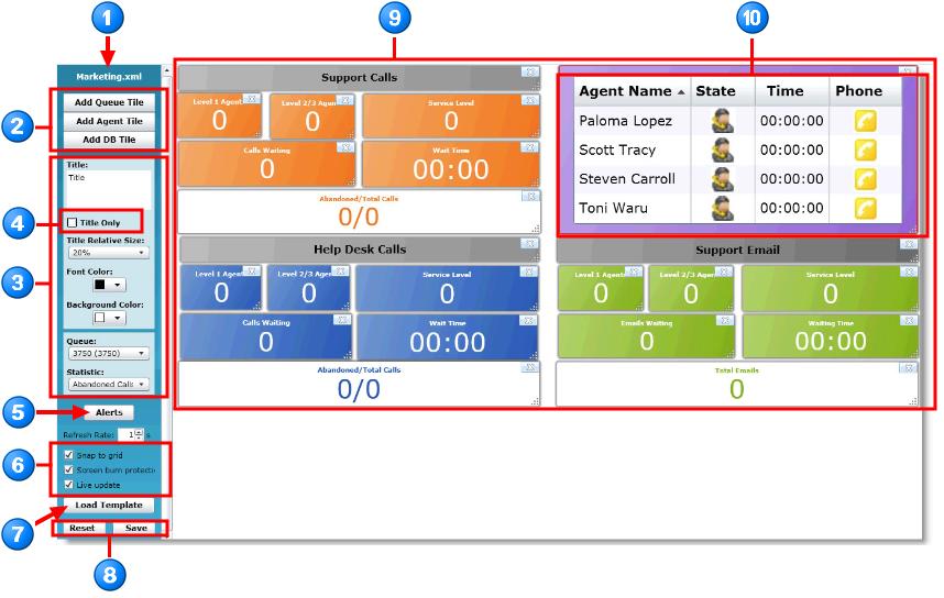 Quick Reference Card Introducing is an intuitive, easy to use plug-in to the system that provides a real-time graphical overview of the performance status of contact center queues and agents.