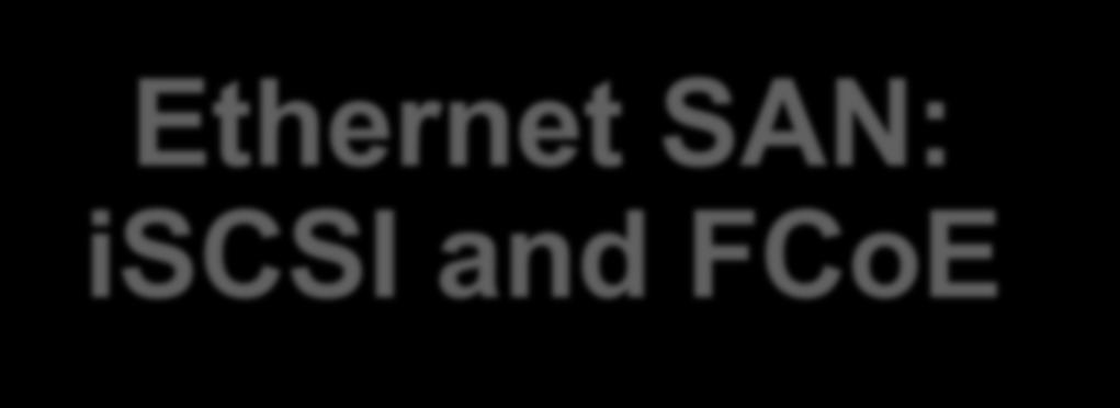 Ethernet SAN: