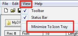 To retrieve from the icon tray, right click on the VoxRecorder icon in the task tray and choose "Restore". 12.