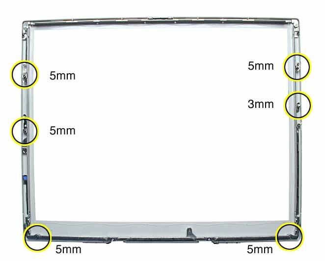 Procedure Note: Although your bezel assembly might appear somewhat different than shown, the steps to follow are the same. 1.