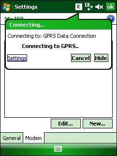 Using the Phone 4-27 Figure 4-46 Connecting Using GPRS 13.