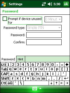 NOTE If the device is configured to connect to a network, use a strong (difficult to figure out) password to help protect network security.