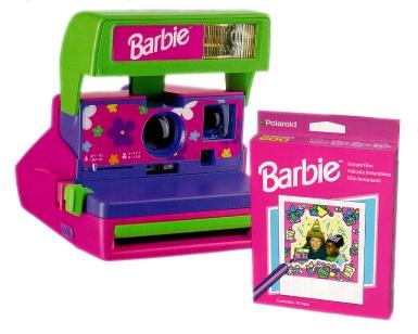 Barbie TM Instant Camera & Film A Barbie TM Instant Camera is a natural choice for girls. Use the Barbie TM Camera & Film to take pictures at your next birthday party or Barbie TM fashion show!