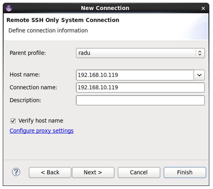 Setting up Remote System Explorer 4-59 Figure 4-32: Enter Target IP Address 6.