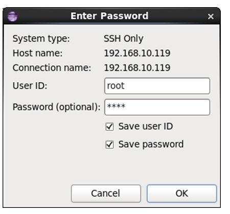 Setting up Remote System Explorer 4-61 Figure 4-34: Target Username and Password 8.
