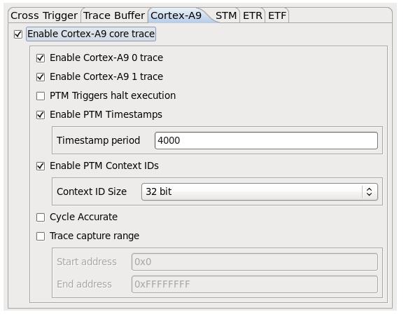 4-68 Getting Started with Tracing Figure 4-42: Enable PTM Tracing 7.