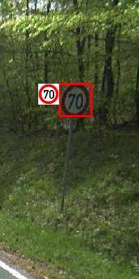 Our goal is to find all traffic signs in the scene.