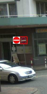 the traffic signs are more likely to be distorted as it would be the case with