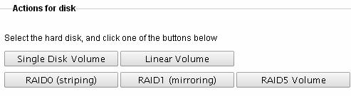 To create RAID, you have two options: Figure 2-7 Automatic setup: RAID is created based on the number of inserted disks.